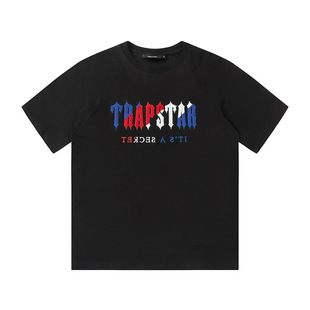 Trapstar letters casual ordinary youth cotton color towel embroidery suit shorts