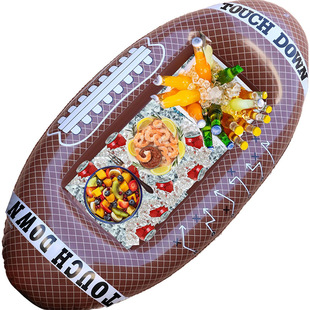 Customized Inflatable Football Ice Bucket American Football Ice Bar Cooler Cola Drink Tray Party Supplies