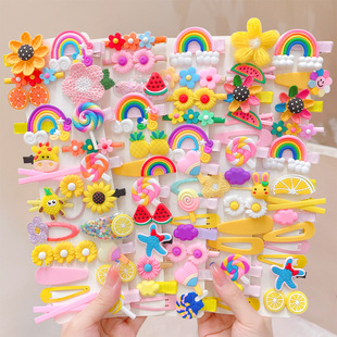 Autumn and Winter Internet Popular New Children's Hairpin Girl's Bangs bb Clip Headwear Little Girl's Hairpin Cute Baby Flower Clip
