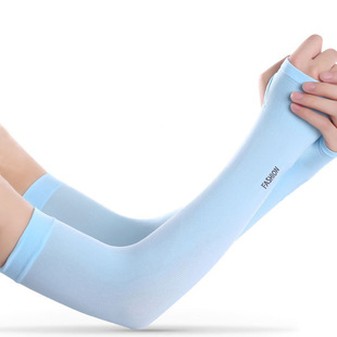 Summer sunscreen sleeves men's outdoor sports fishing driving Ice Silk breathable anti-ultraviolet plus large ice sleeves wholesale