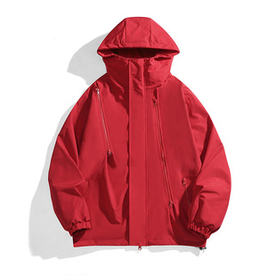 Jacket Men's Spring and Autumn 2024 Casual Korean Style Hooded Outdoor Jacket for Young Students Men's Trendy Top