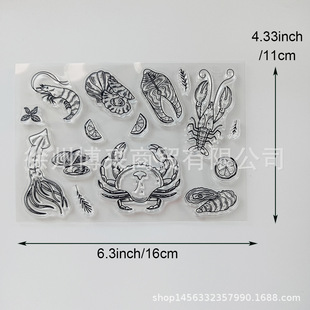 New Transparent Seal Hand Account Seal DIY Soft Rubber Seal Cute Animal Rubber Stamp clear stamp