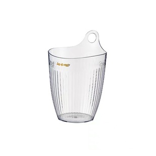 Transparent trash can wall-mounted bathroom toilet paper basket punch-free household hanging toothpaste toothbrush holder storage bucket