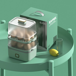City lady steamed breakfast machine egg steamer household small multi-function double-layer device internet celebrity Live Breakfast Machine