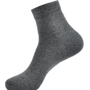 Men's tube solid color factory wholesale business sweat absorbent breathable 26g trend socks