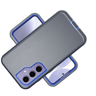 Suitable for SAMSUNG S24FE three-proof robot mobile phone case back waist belt clip rotating bracket protective cover