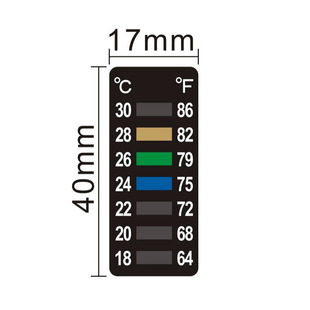 Cross-border export sour bread fermentation glass tank temperature measurement paste 18-32 degree thermometer paste love fermentation temperature paste