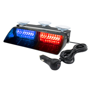 16LED emergency hazard warning strobe light with suction cup truck internal windshield dashboard flashing light