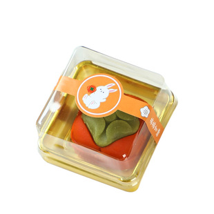 New Egg Yolk Cake Mooncake Blister Box Round Square Strong Universal Plastic Box Snack Food Packaging Box