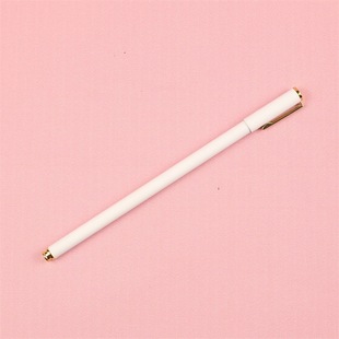 Engraving Fine Rod Metal Gel Pen Student Stationery Simple Carbon Signature Pen Ins Wind Water 0.5 Frosted