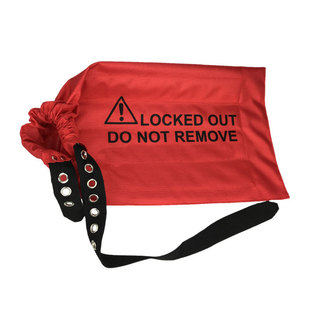 QVAND full shield driving controller lock bag crane lifting switch power supply handle strap safety locking device