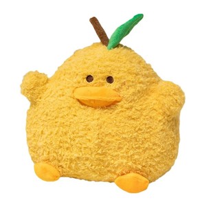 Internet Celebrity Pear Plush Toy Cute Fruit Yellow Duck Doll Children's Sleeping Pillow Birthday Gift