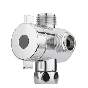 American bathroom three-way socket water distributor faucet top spray shower arm three-way diverter boom adapter