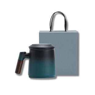 Ceramic filter bubble cup tea separation cup office mug ceramic cup wholesale cup with lid