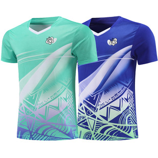 New Style Table Tennis Clothing Men's and Women's Short-sleeved Quick-drying Student Competition Team Clothing Men's and Women's Children's Table Tennis Training Clothing 6609