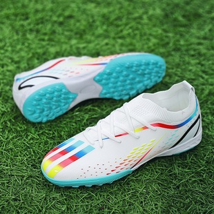 Cross-border Ronaldo thorn 15 Putian X10 adult flying woven football shoes men's low-top spikes broken nails training sneaker women