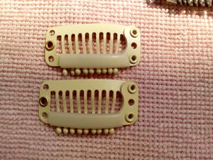3.2 nine-tooth water drop wig hair extension metal small steel clip straight tooth small hair comb BB clip spring clip