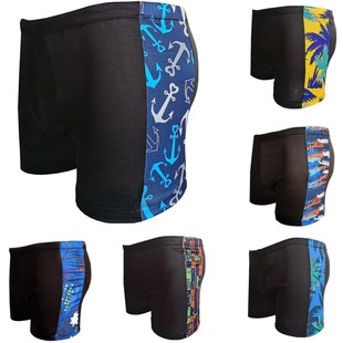 Men's swimming trunks drawstring flat angle color large size fat guy bubble hot spring conservative wholesale independent packaging swimming pool swimsuit men