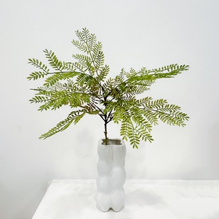With Yang Net Red Nordic Ins Simulation Green Plant Rich Fern Indoor Living Room Floor Simulation Wing Clock Ma Drunk Wood False Tree