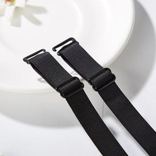 Shoulder Strap Wide Band Bracelet for Boyfriend Wide Bra with Accessories Underwear Bra Strap Non-slip Black All-match