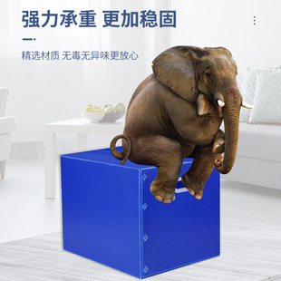 Large plastic pp hollow board Japanese-style home storage box solid color bedroom turnover folding waterproof moving storage box