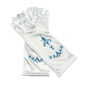 Cross-border Aisha Princess Gloves Girls Play Girls Performance elsa Aisha Printed Children's Dress Gloves Wholesale