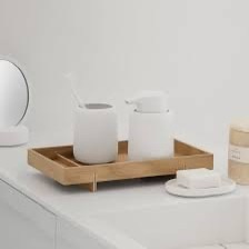 Japanese-style Solid Wood Rectangular Tea Tray Household Wooden Dispensary High-grade Coffee Tray for Living Room