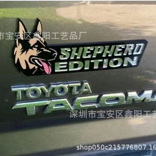 Independent Station New Dog Car Badge Acrylic Dog Car Badge Laser Cutting Car Emblem Sticker