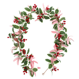 Simulation Christmas Rattan Pink Berries Cross-border Atmosphere Layout Home Hanging Winding Vine Simulation Pink Vine
