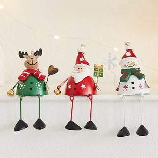 Christmas Iron Doll Pendant Hanging Feet Old Man Hanging Christmas Tree Decorations Shopping Mall Window Atmosphere Layout Props