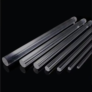 Factory direct transparent acrylic rod large diameter crystal cylindrical light guide rod plus plexiglass rod bubble rod