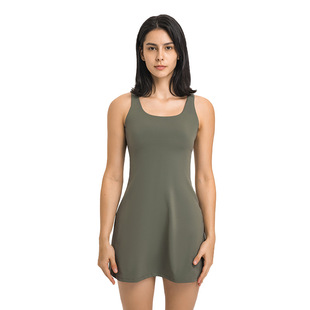 merillat melilette Spring/Summer New Anti-exposure one-piece tennis skirt yoga fitness sports dress