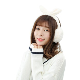 2019 Winter cute cartoon rabbit ear plush earmuffs winter warm foldable earmuffs earmuffs factory wholesale