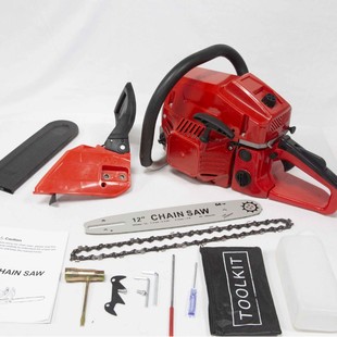 CHAINSAW 60CC Chainsaw High Power Forestry Gasoline Logging Saw Handheld Sharp Chain Saw Garden Tools