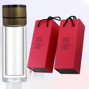 High borosilicate glass large suit thickened men's and women's casual insulation travel filter tea cup