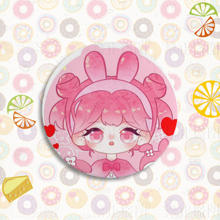Мультфильм милый Персонификация Sanrio жести значок анимация периферийный лазерный значок Yum должен помочь брошь оптом