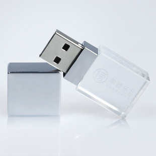 Crystal USB flash drive 32G high-speed car music USB flash drive personality-made luminous 64G high-quality lossless 8G USB flash drive