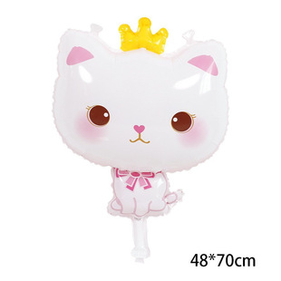 Hellokitty воздушный шар девушка день рождения макет сцены украшения мультфильм ребенок алюминиевая пленка пустая Кейт