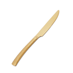Explosive knife and fork spoon suit snakeskin handle golden tableware 430 stainless steel steak knife dessert spoon western tableware
