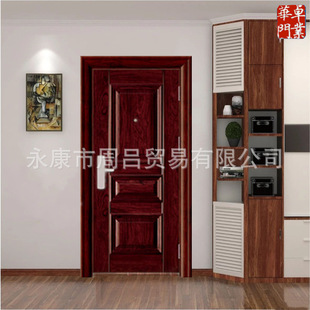 Door factory direct supply security door wholesale 9cm steel door quality grade D door standard in stock inventory