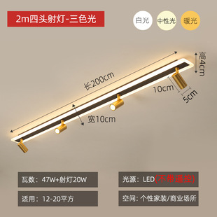 Minimalist Spotlight Led ceiling lamp Main-less lamp Living room background wall lamp Home Nordic Coat Room Ming-mounted Track Lamp
