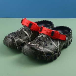 2024 New Euro Camouflage Cave Shoes Casual Men's Outer Wear Non-slip Baotou Outdoor Beach Shoes Wholesale