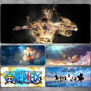 Mouse Pad Batch One Piece Lufei Cartoon Animation Large Keyboard Mouse Pad Thickened Keyboard Pad