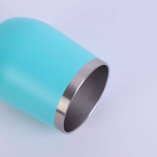 Foreign Trade Spot Stainless Steel Egg CUp U-shaped Eggshell CUp Stainless Steel DoUble-layer Red Beer CUp 304 Creative Thermos CUp