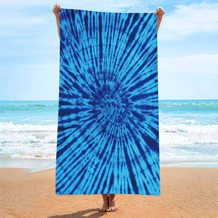 500 in stock Source Factory Amazon Explosions Beach Towel Digital Printing Beach Surf Towel Wholesale
