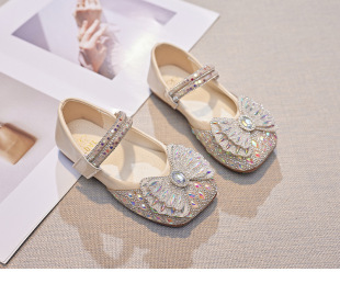Girls' Flats Princess Shoes Breathable Soft Sole Comfortable Little Girl Dance Shoes Student Flats Shoes Kidsren's Girls Sandals