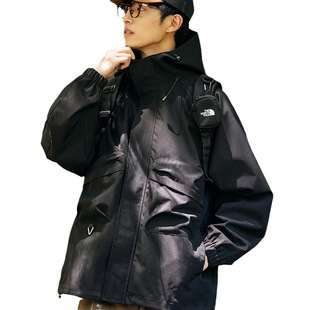 2023 New Style Functional Style Tooling Men's and Women's Outdoor Hiking Casual Hooded Couple's Jacket Fashionable Men's Fashion
