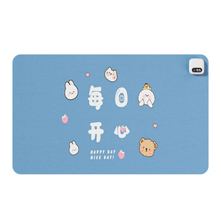 Heating Mouse Pad Large Office Desktop Shortcut Key Heating Pad Student Dormitory Timing Waterproof Warm Table Pad