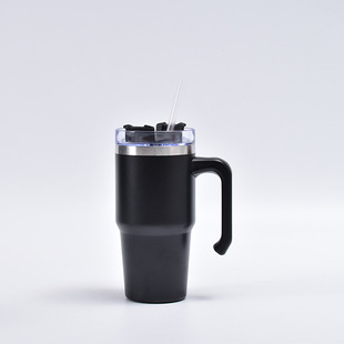 Трансграничная большая емкость 20oz30oz автомобильный кубок 304 из нержавеющей стали термочашка портативная автомобильная ручка ледяной кубок