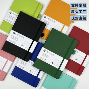 Foreign Trade Strap Elastic Band Notebook Cross-Border Amazon A5 Dot Printed Business Notepad Diary Can Logo